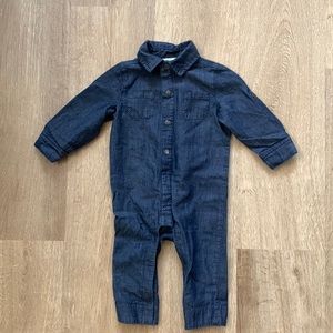 Cat & Jack Denim Jumpsuit - 6-9 Month